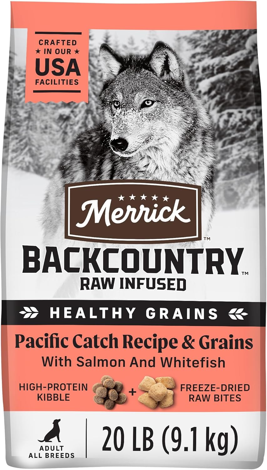 Merrick Backcountry Healthy Grains Dog Food with Salmon Recipe