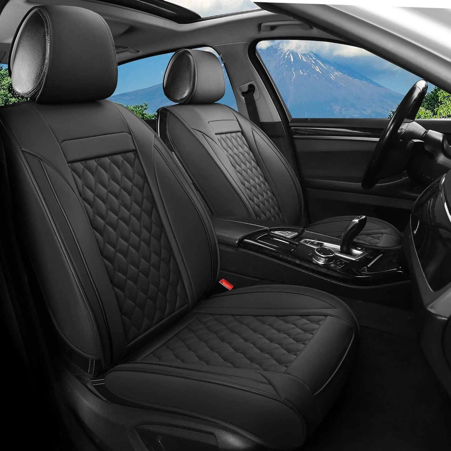 Universal Car Seat Covers Front Pair for Most Cars and SUVs