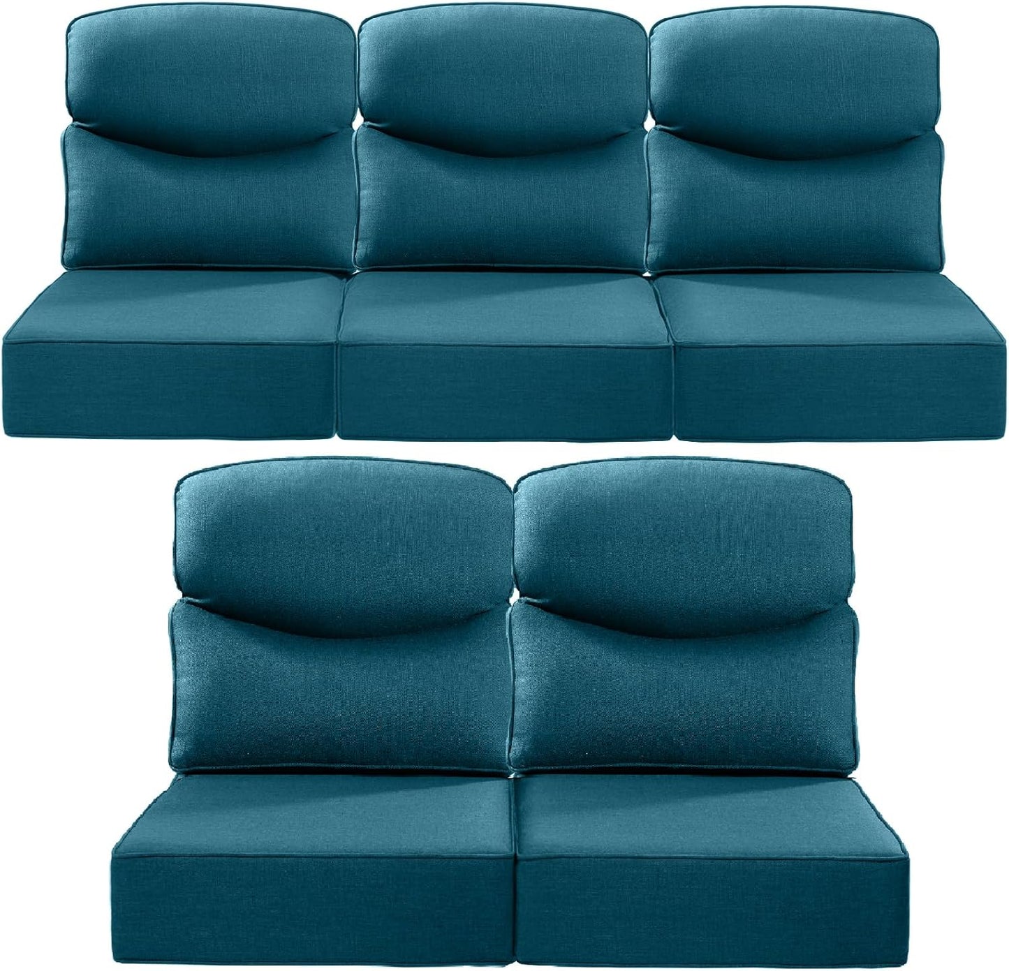 Luxury 22x24 6-Inch Smile Outdoor Cushions for Patio Comfort