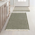 MIULEE Set of 2 Waffle Bathroom Rugs for Comfort and Style