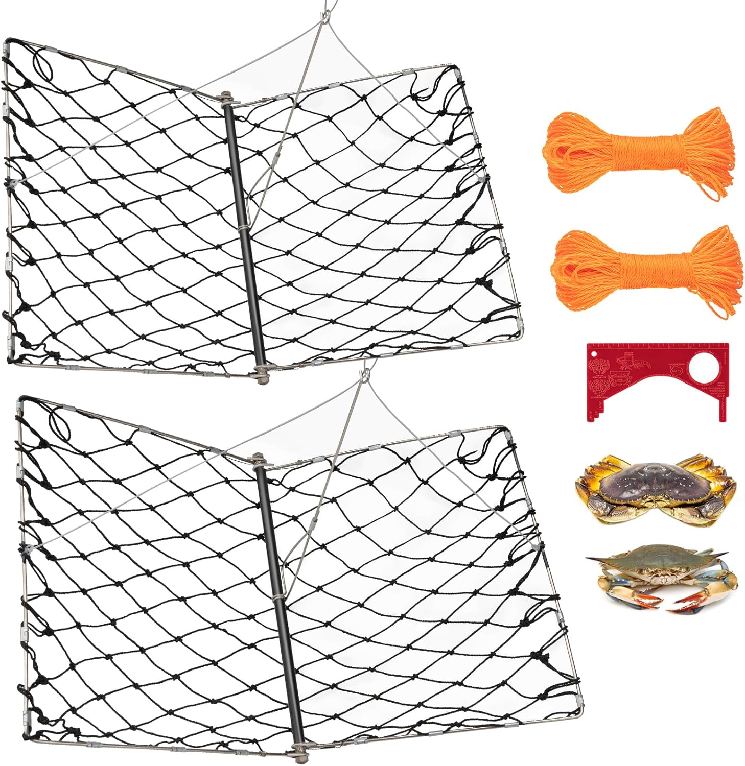 QualyQualy 2 Set Castable Crab Trap for Efficient Crabbing