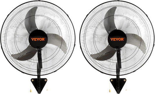 VEVOR 18 inch Oscillating Wall Mount Fan for Indoor & Outdoor Use