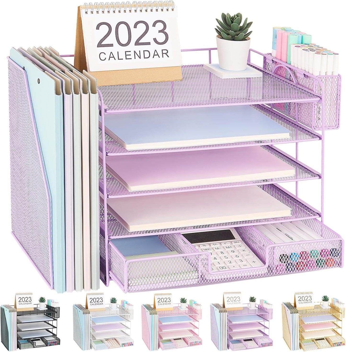 5-Tier Desk Organizer - Maximize Your Space!