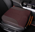 Car Seat Cushion Brown Memory Foam Pad for Driving Comfort - Raises