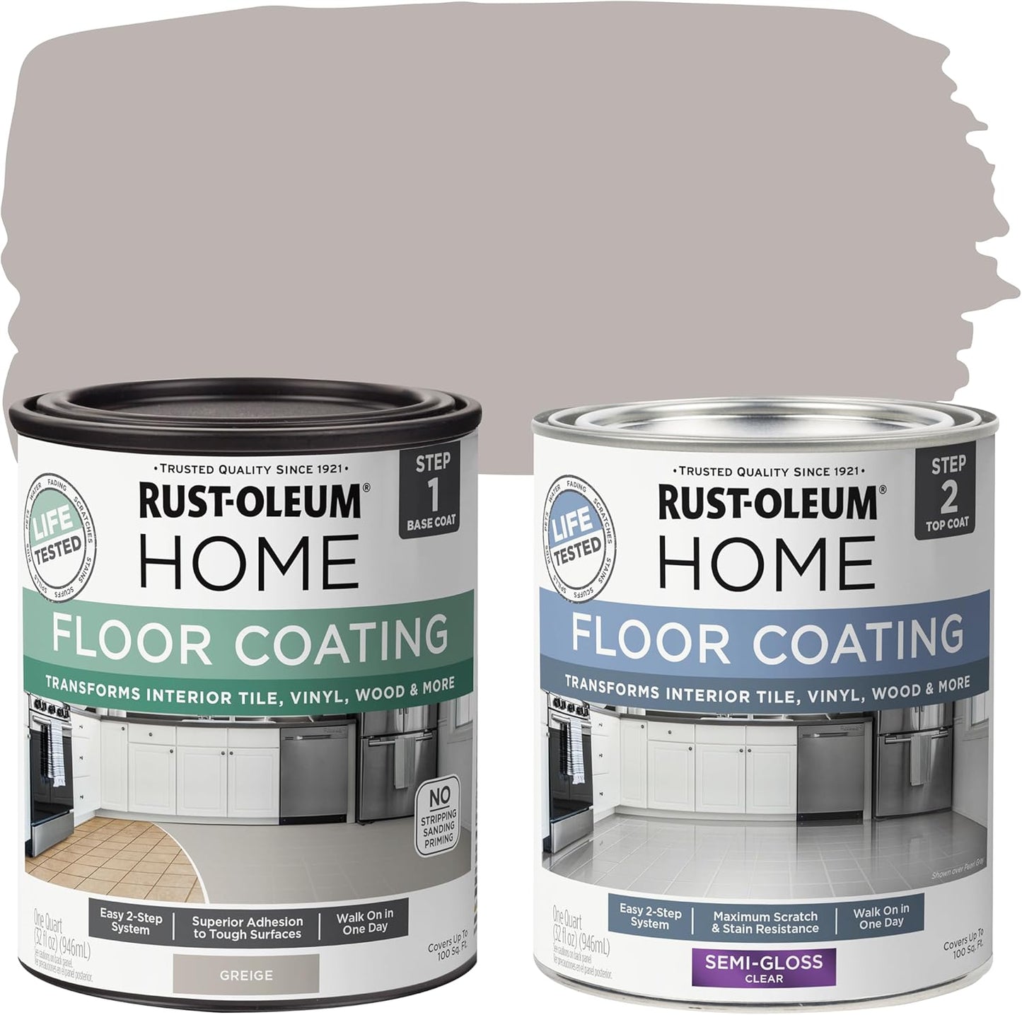 Rust-Oleum Home Interior Floor Coating Kit for Easy Updates