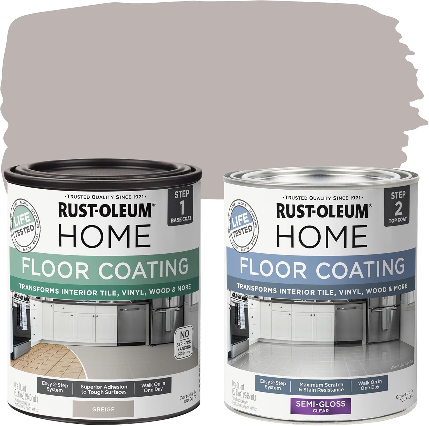 Rust-Oleum Home Interior Floor Coating Kit for Easy Updates