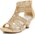 Dufannie Toddler High Heels for Girls - Glitter Party Shoes