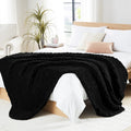 Chunky Knit Blanket Throw 50x60 - Soft Chenille Cable Crochet Throw