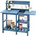 SERWALL Outdoor Potting Bench with Removable Sink - All Weather