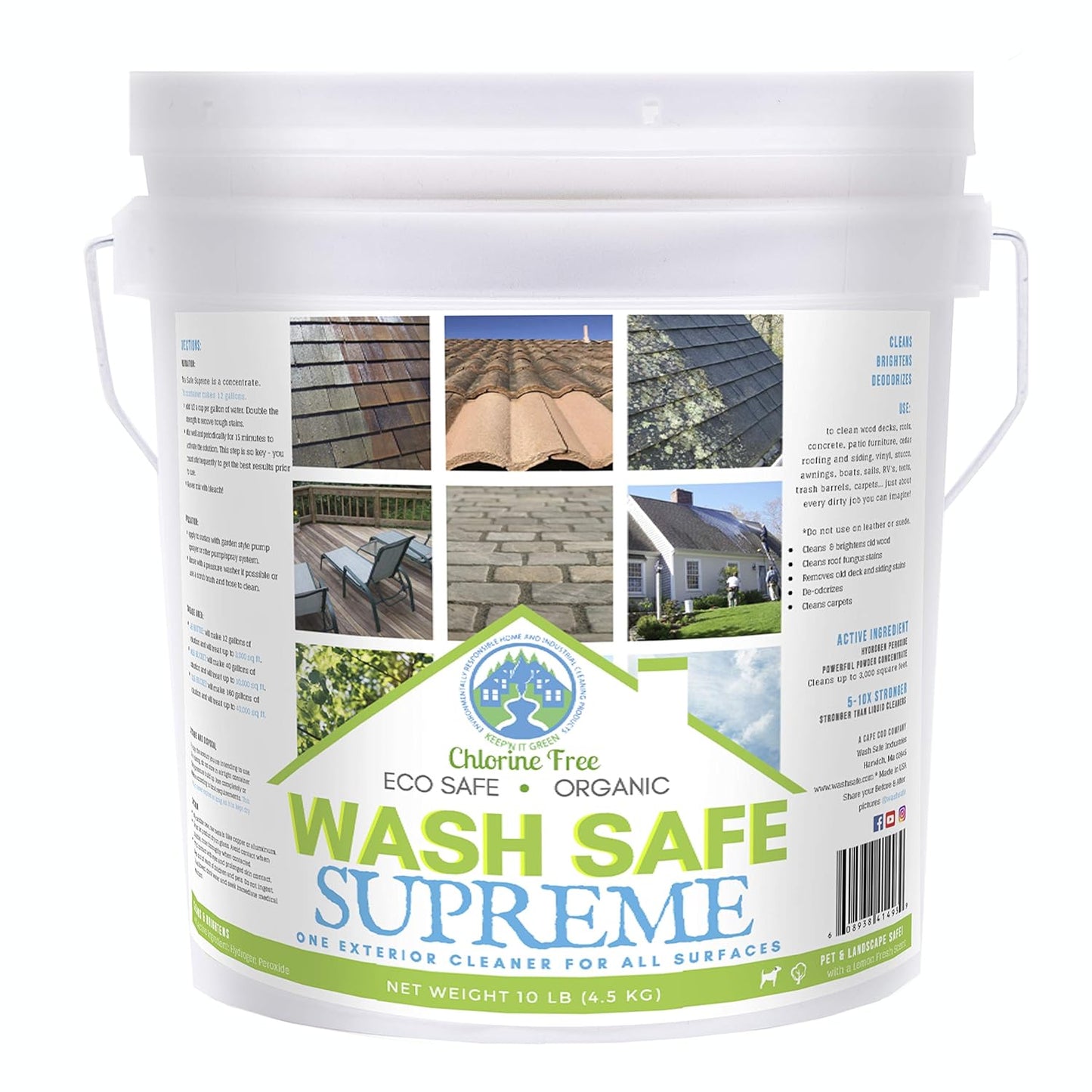 10 lb Eco-Safe Exterior Cleaner by Wash Safe Industries