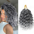 Gogo Curl Grey Crochet Hair 12in Pre-Twisted Curly Packs - Easy