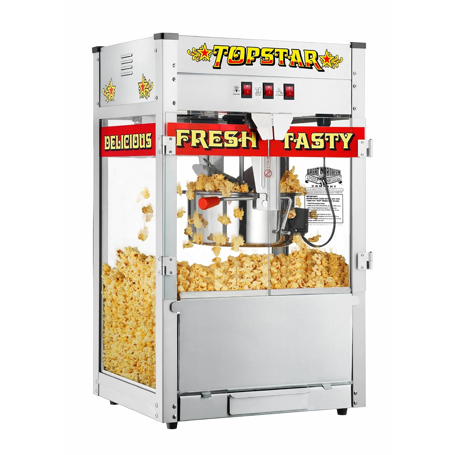 Top Star Popcorn Machine - Perfect for Parties and Events