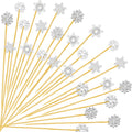Snowflake Cocktail Picks - Festive Party Decor