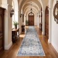 Washable Kitchen Runner Rug 3x14 Hallway Runner - Stain Resistant