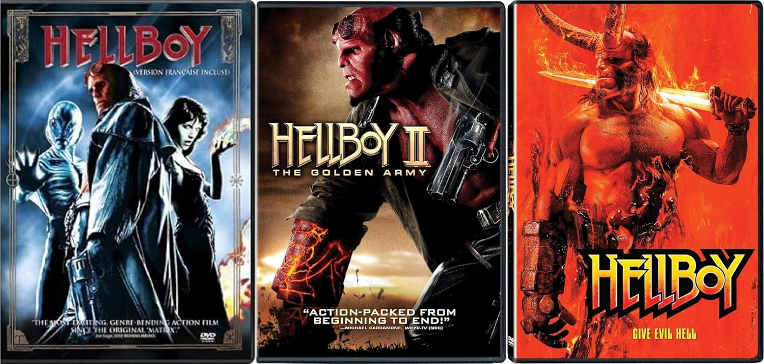 3 Movie Hellboy Collection DVD Set for Fans of the Franchise
