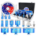 Diamond Core Drill Bit Set Tile Hole Saw Kit - Durable Porcelain