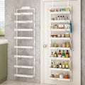 bukfen Over the Door Pantry Organizer 8-Tier Adjustable Basket Rack