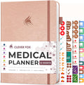 Clever Fox Large Medical Planner 12-Month Health Journal - Organized