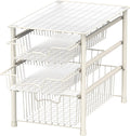 Simple Houseware 3-Tier Stackable Sliding Basket Organizer - Space