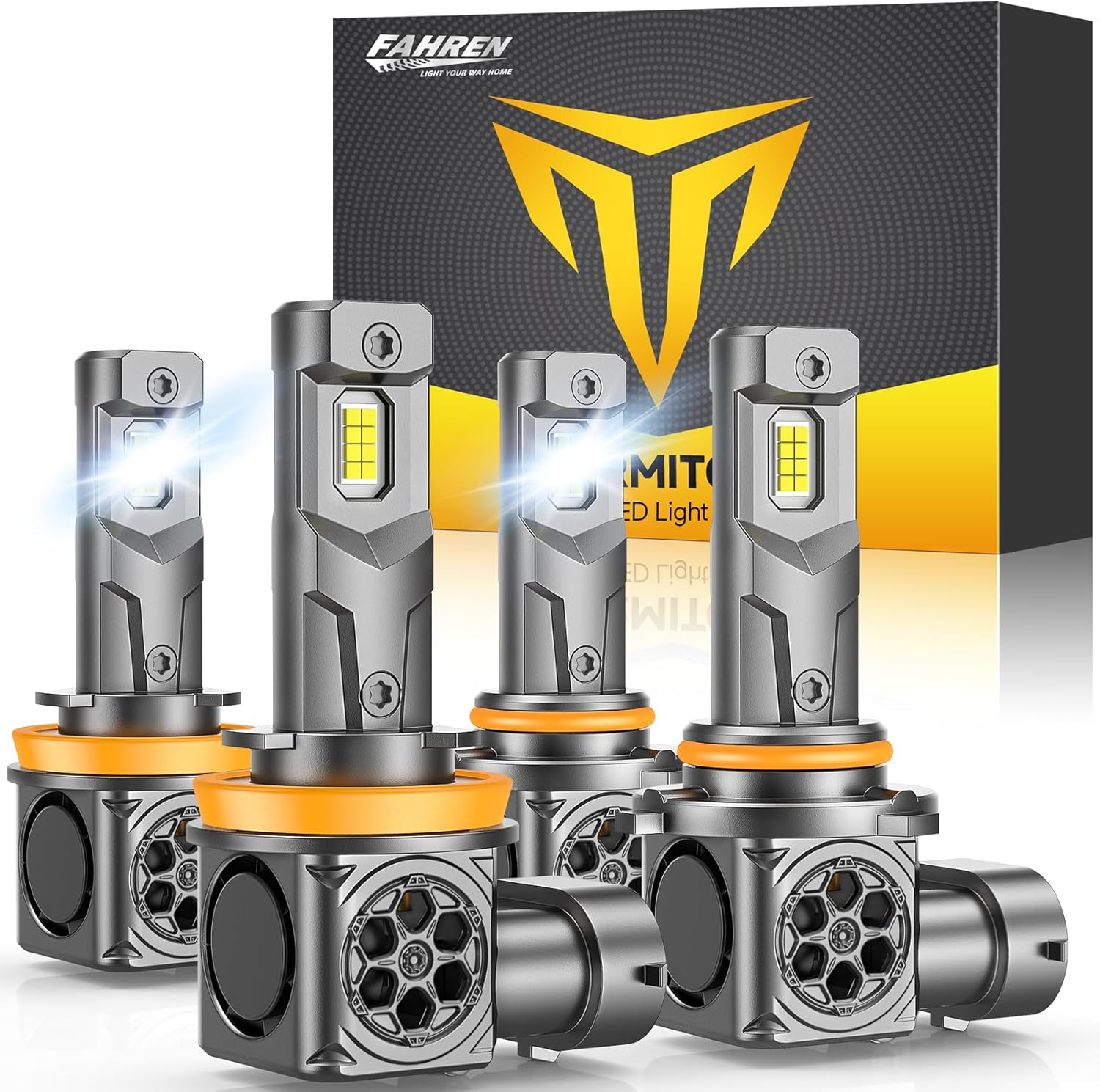 FAHREN H11 9005 LED Bulbs Combo - Brightest 140,000LM Upgrade