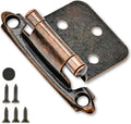 50 Pack 1/2in Overlay Cabinet Door Hinges - Oil Rubbed Bronze