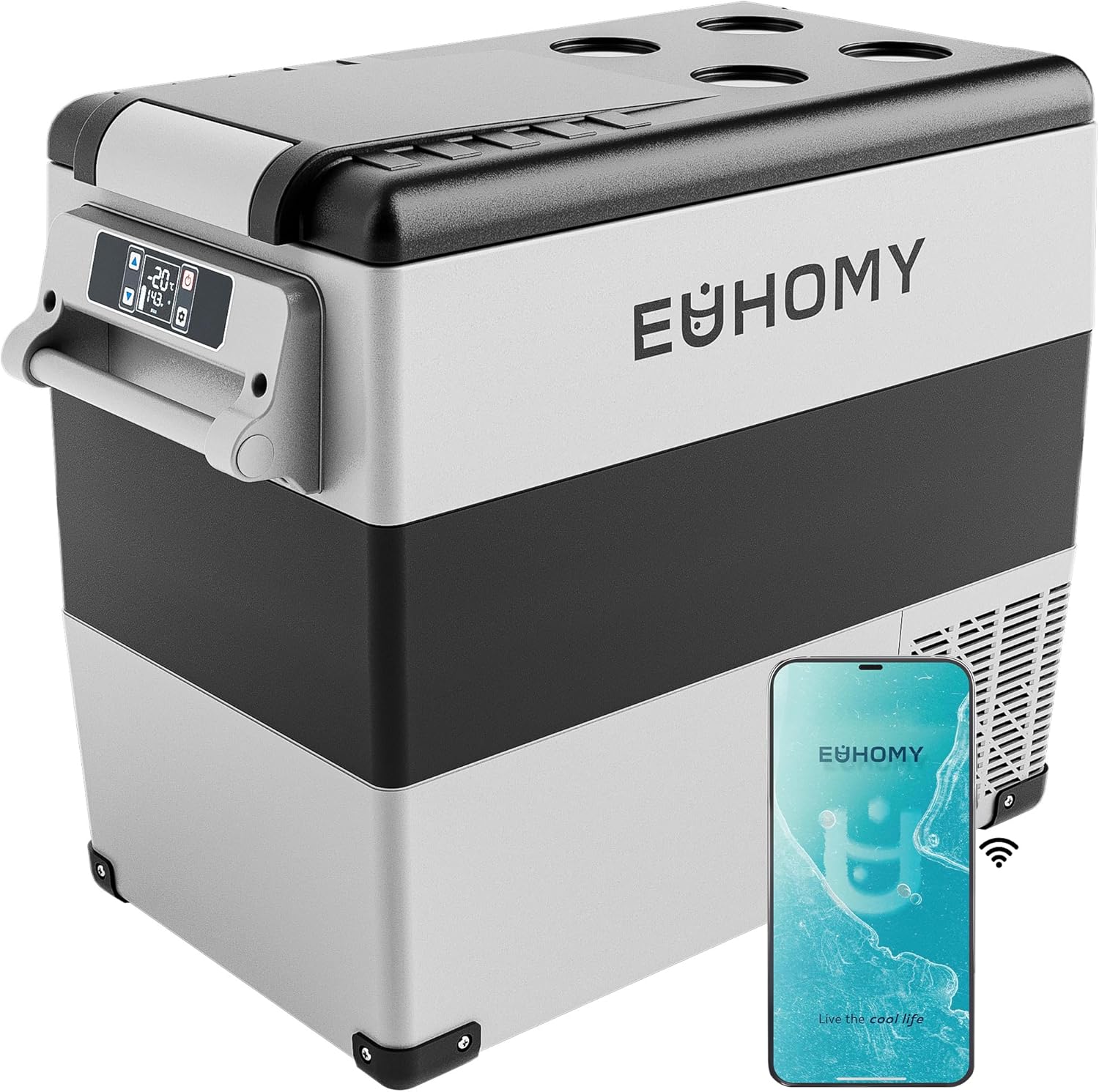 EUHOMY 12 Volt Refrigerator: Portable Freezer for Travel & Home