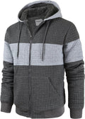 Men's Fleece Heavyweight Full Zip Hoodie Sweatshirt Jacket - Cozy