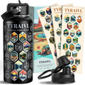 National Parks Water Bottle with Stickers - Insulated 32oz