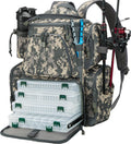 Piscifun Fishing Tackle Backpack with 4 Trays - Large Waterproof