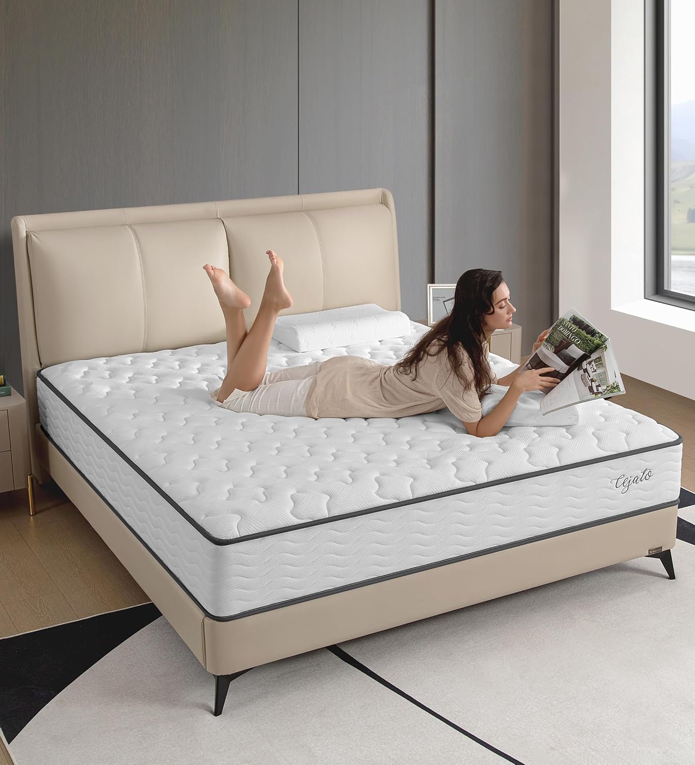 Hybrid 10 Inch Full Size Mattress for Pain Relief and Comfort