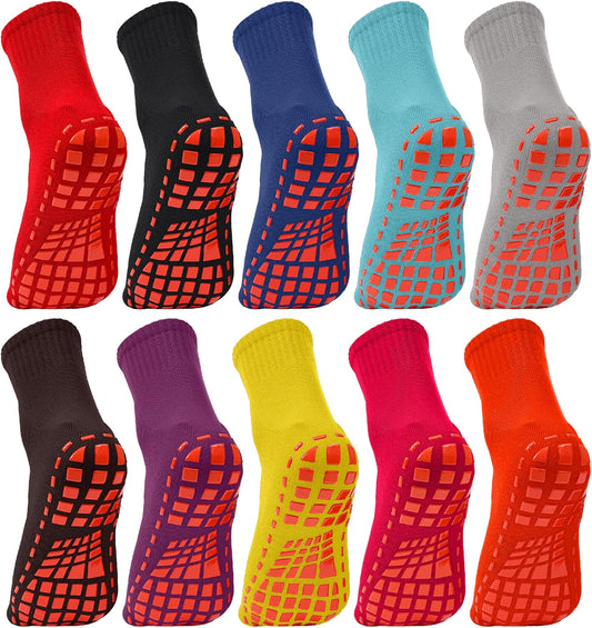 10 Pairs Non Slip Yoga Grip Socks by NOVAYARD