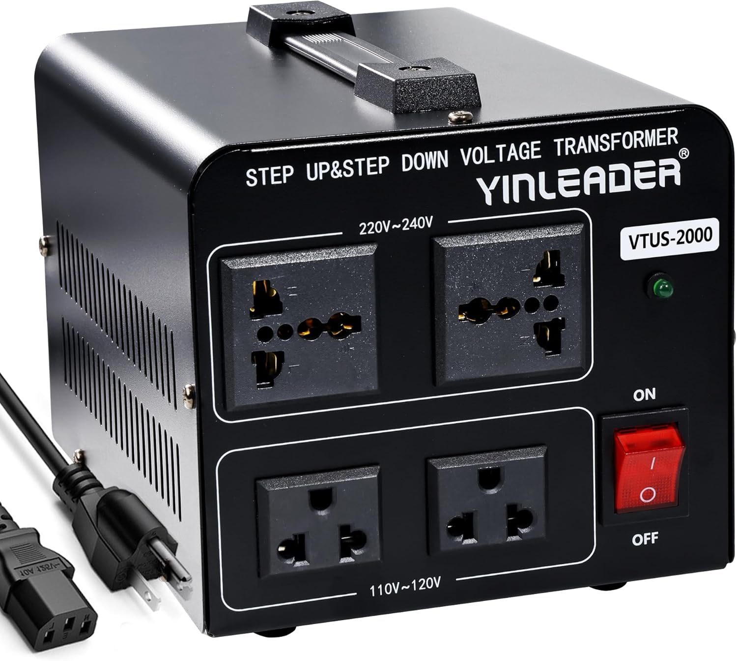 Yinleader 2000W Voltage Converter Transformer for Safe Use