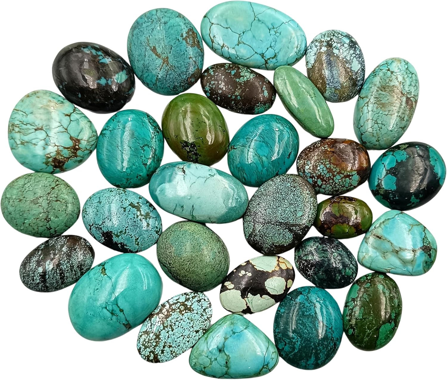 Natural Cabochon Loose Gemstone Flat Back Mix for Jewelry Making