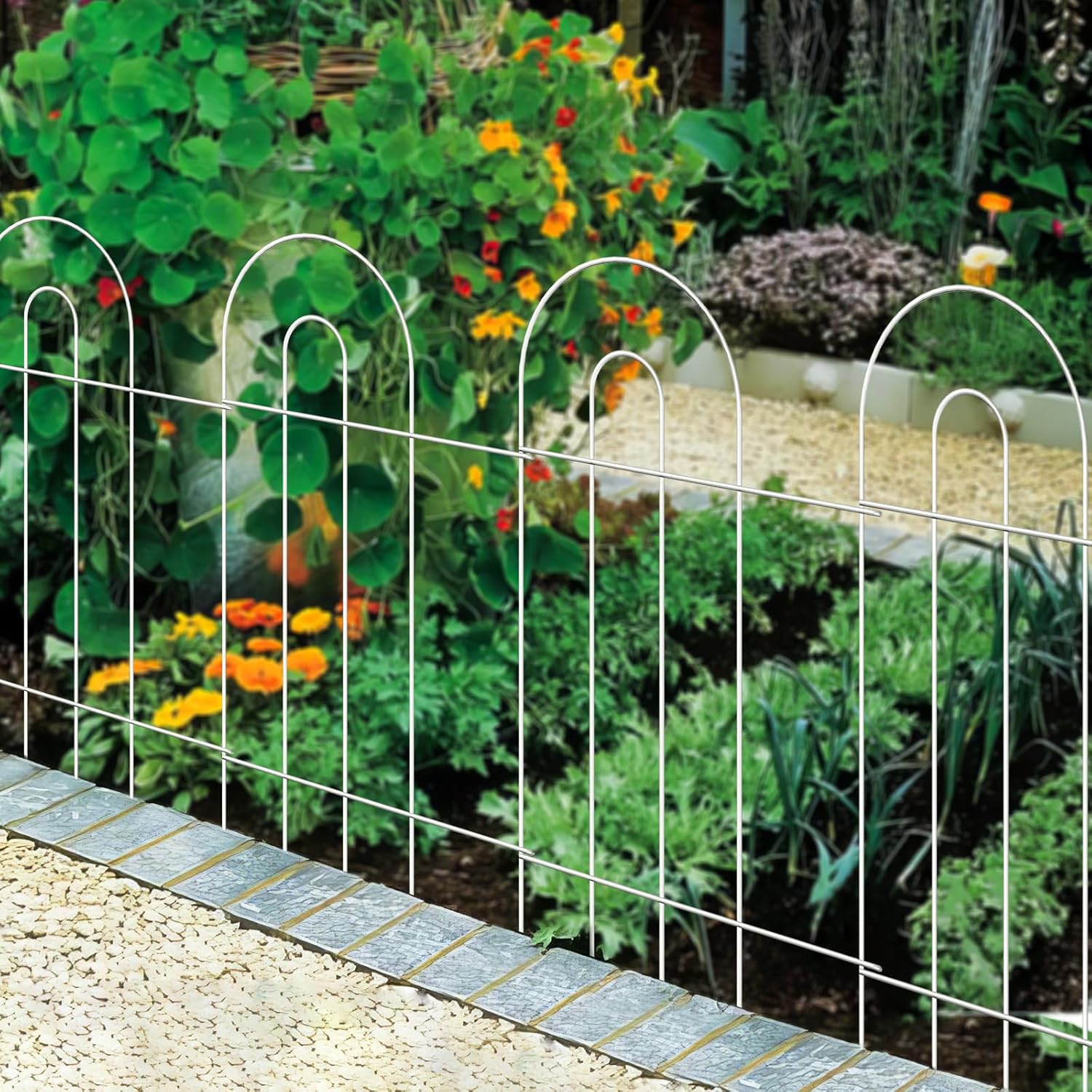 Decorative White Garden Border Fence for Stylish Outdoor Spaces