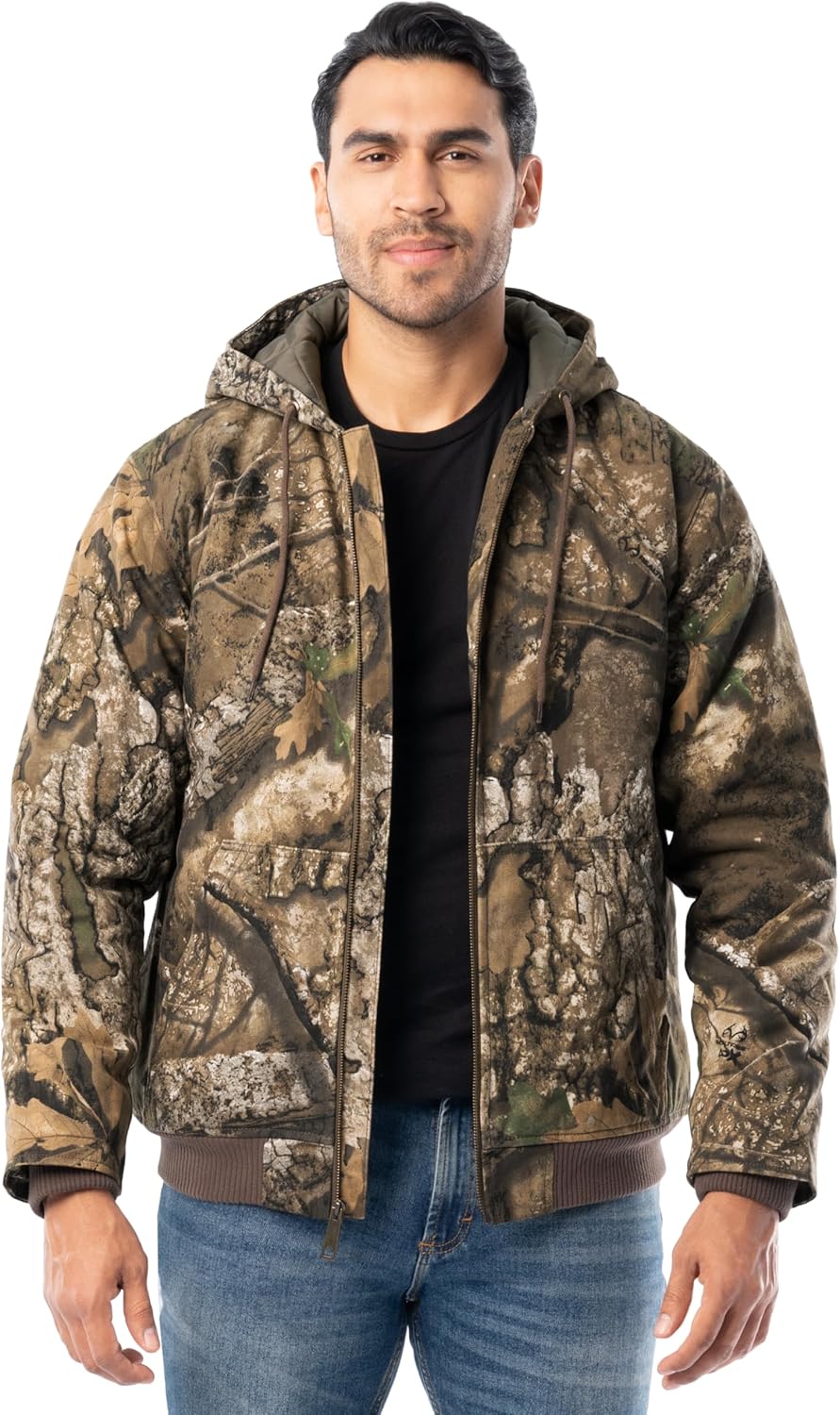 Realtree Men's Insulated Duck Quilted Lined Full Zip Hoodie Review