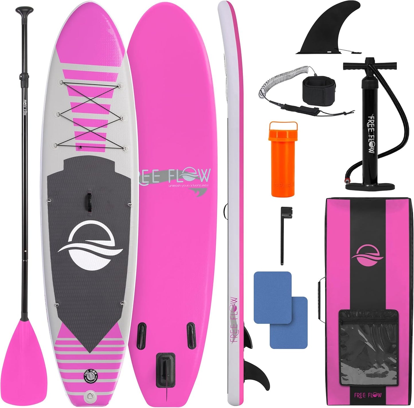 SereneLife Stand Up Inflatable Paddle Board for All Skill Levels