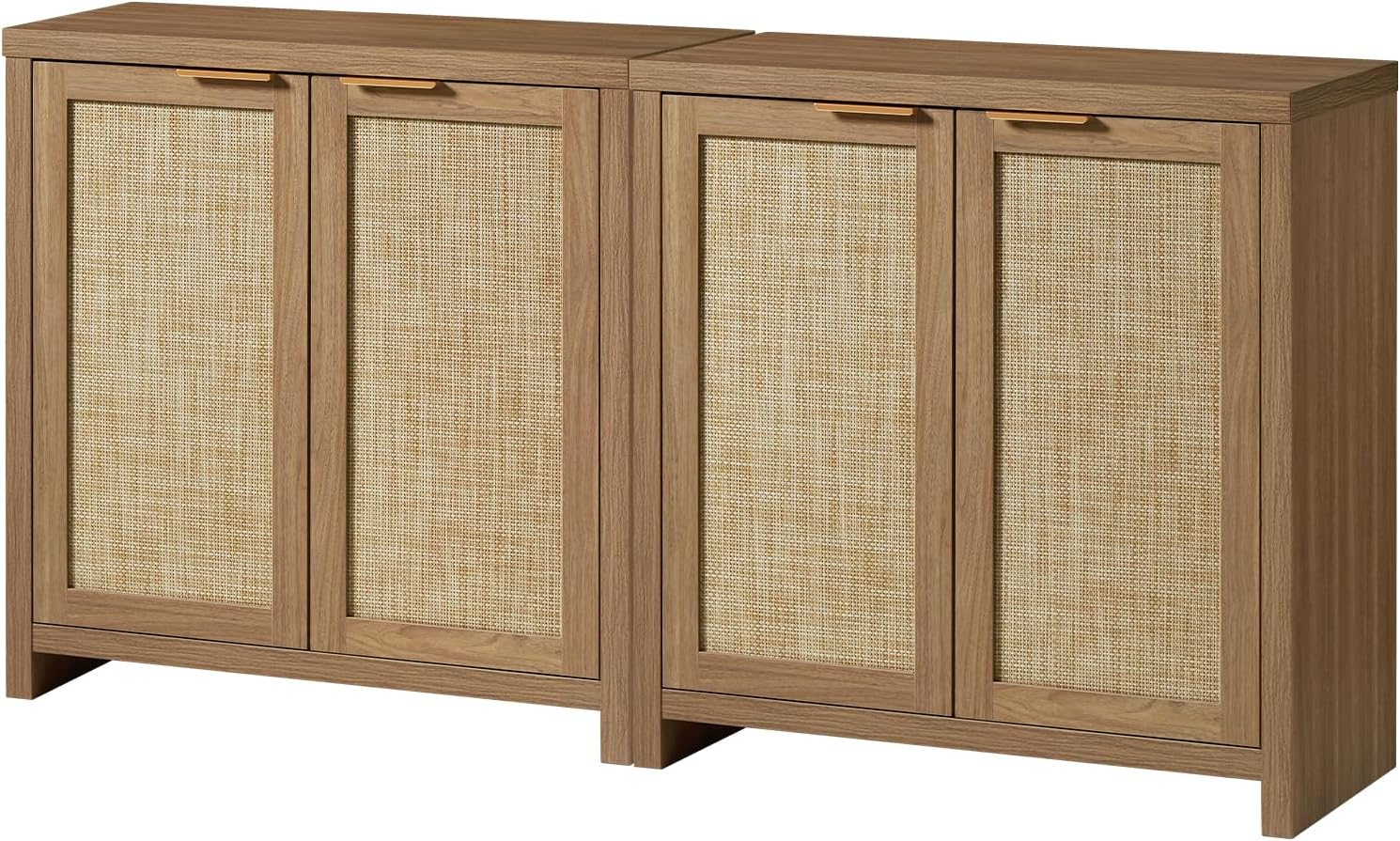 Rattan Doors Storage Sideboard: Stylish Organization!