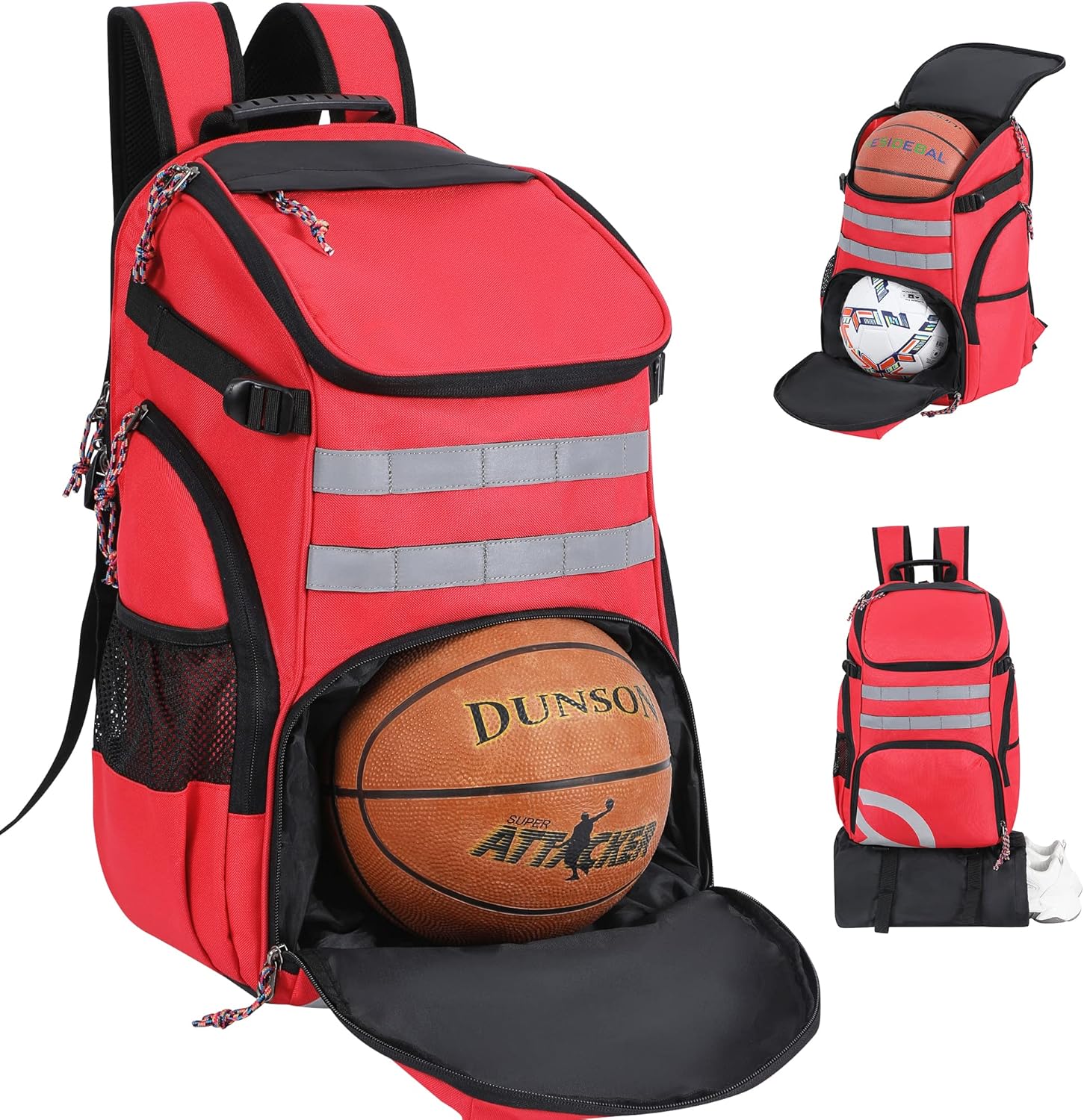 Basketball Bag Backpack with Ball Holder for Multi-Sport Use