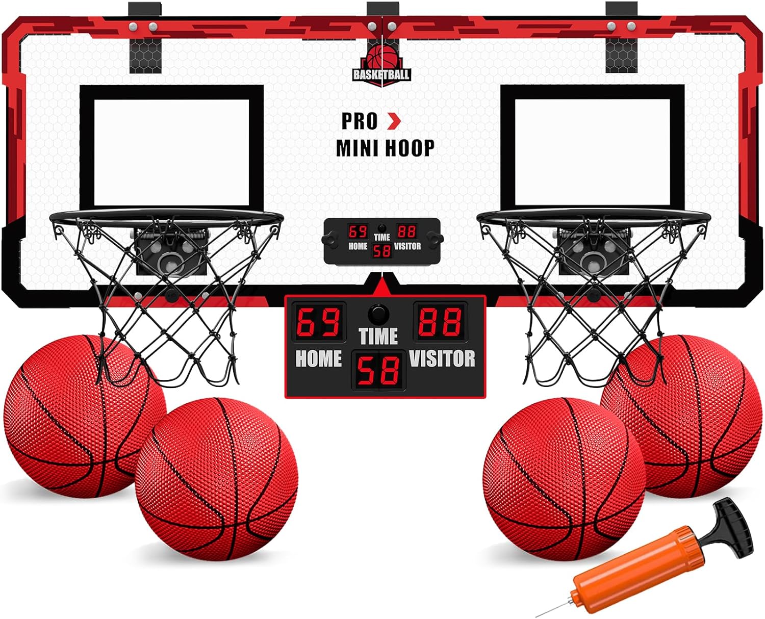 2 Player Basketball Game with Electronic Scoreboard for Fun