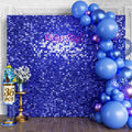 Qcity Blue Shimmer Wall Backdrop 36PCS - Sparkling Photo Panel Kit