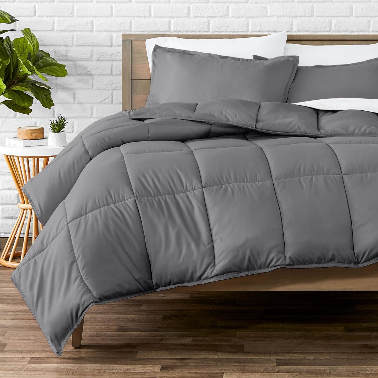 Bare Home Comforter Set - Ultra-Soft Goose Down Alternative