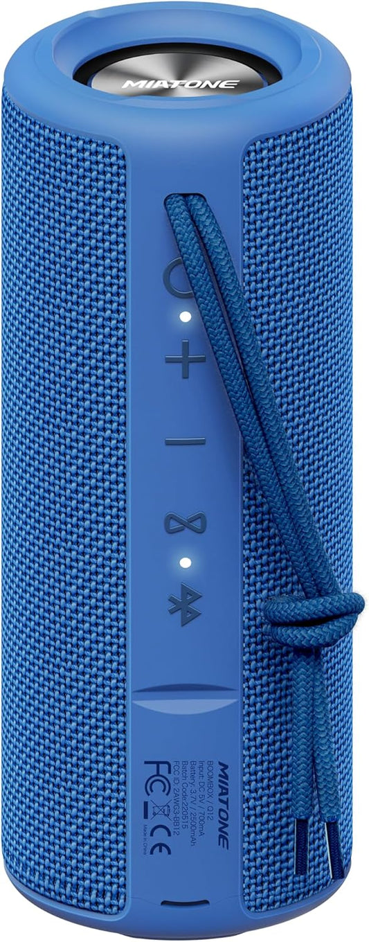 MIATONE Blue Waterproof Bluetooth Speaker