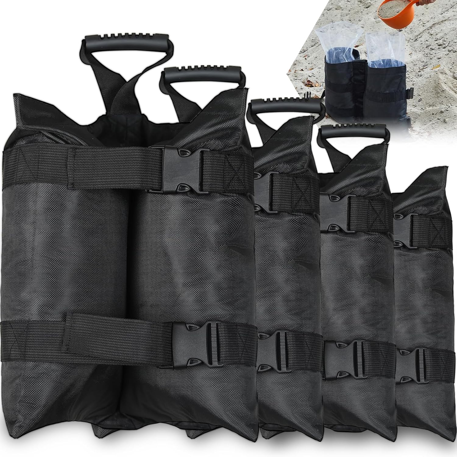 Esmorah Extra Large Canopy Sandbags for Heavy Duty Use