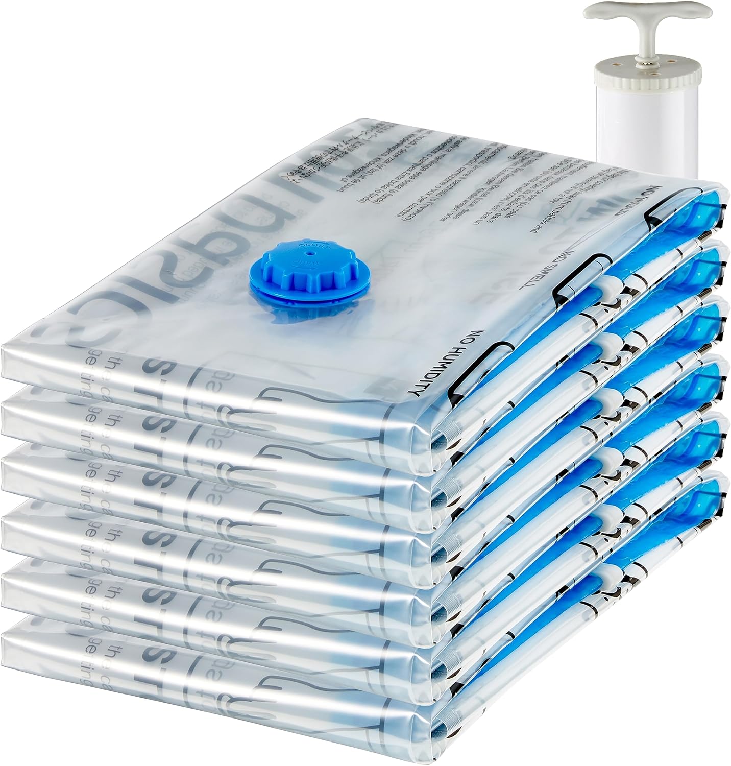 Space Saver!  Basics Jumbo Storage Bags - Pack of 6