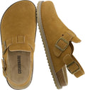 CUSHIONAIRE Brooklyn Suede Womens Slides Comfortable Clog Mules FOAM