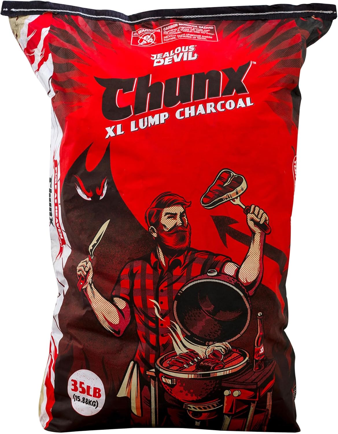 Jealous Devil 100 Percent Natural Hardwood Charcoal for Grilling