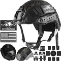 PJ Type Airsoft Helmet Set Size M - Tactical Paintball Protection