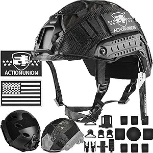 ACTIONUNION Airsoft Fast Helmet Set for Tactical Paintball Use