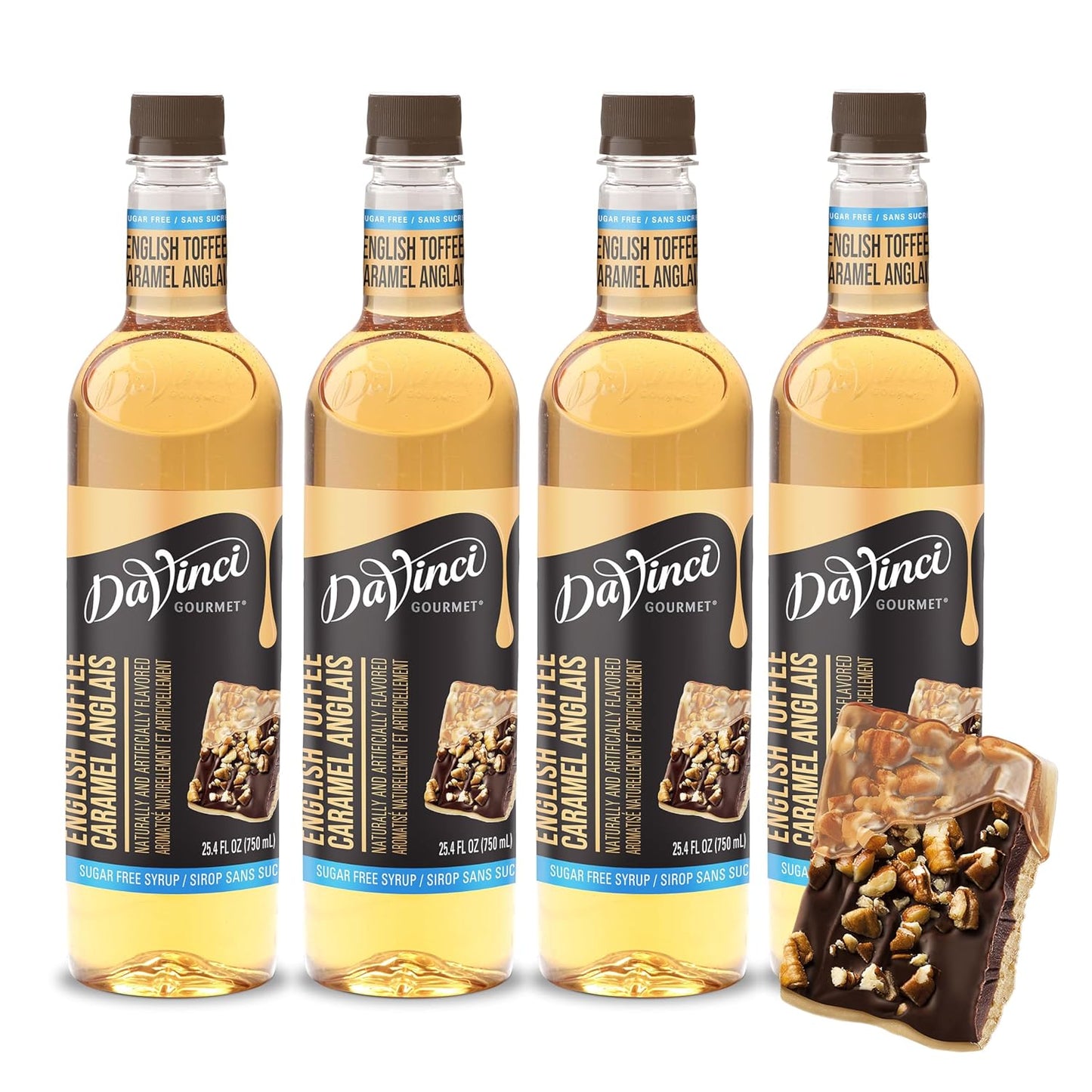 Sugar-Free English Toffee Syrup for Coffee and Beverages