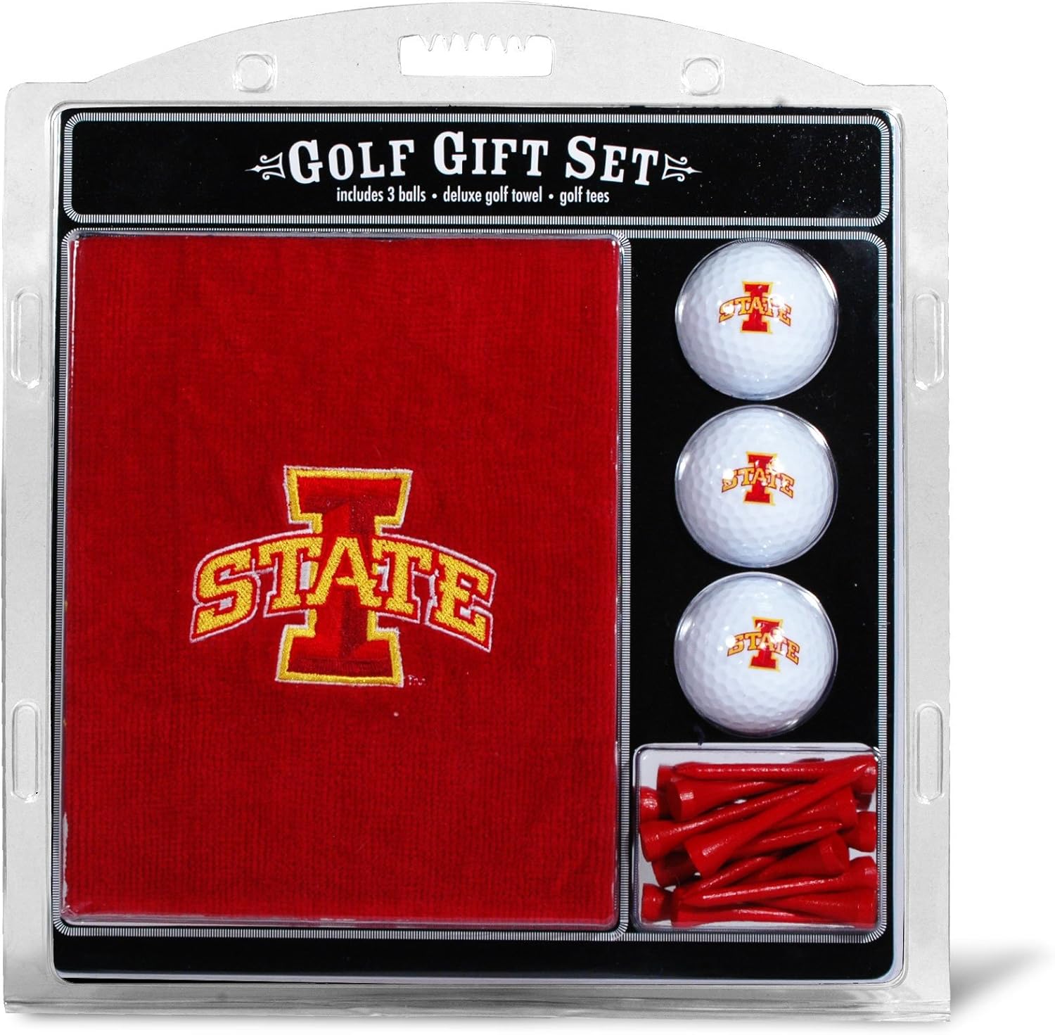 Team Golf NCAA Gift Set with Towel, Golf Balls, and Tees